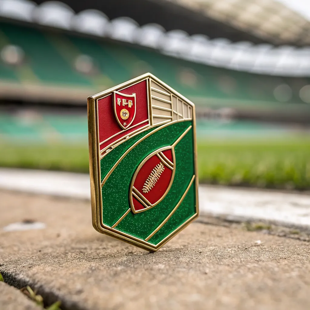 Retro Football Pitch Badge
